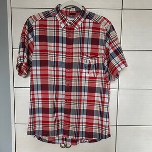Mountain Khakis Plaid Button-Down Shirt | Relaxed Fit Cotton | Mens Size M